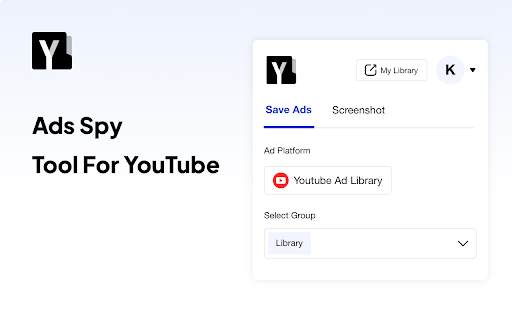 Ad Library - Outil Adspy pour YouTube
