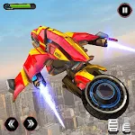 Cover Image of Herunterladen Flying Police Helicopter Bike Transform Roboterspiel 1.0.7 APK