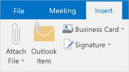 ファイルを添付する（Outlook 2016）