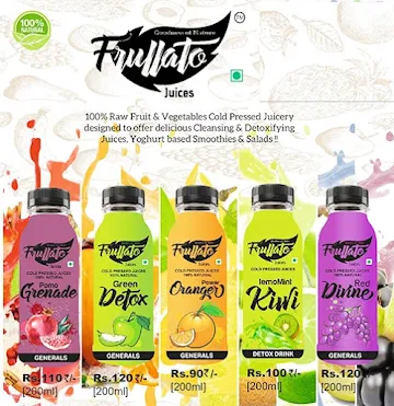 Frullato Juices menu 