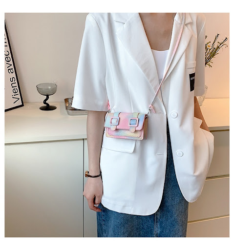 Title 2, Fashion Color Contrast Blooming Shoulder Crossb...