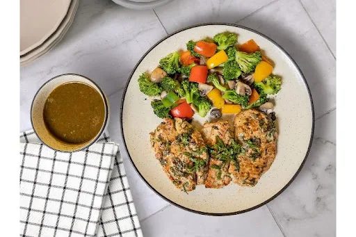 Green Herbed Chicken Steak - Keto