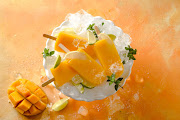 Boozy adult mango ice lolly