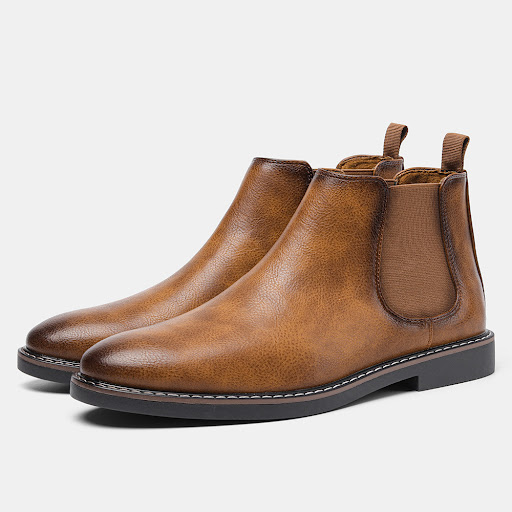 Title 14, Botas retrô masculinas de couro de vaca, estilo...