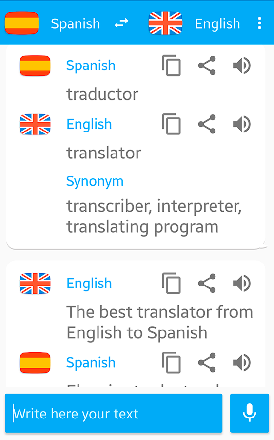 English Spanish Translator Android Apps On Google Play