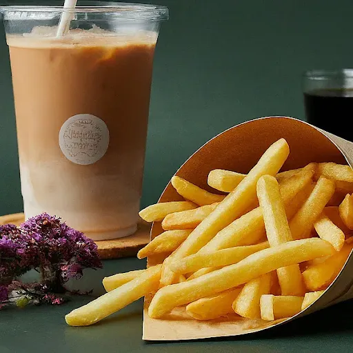 French Fries + Cold Coffee