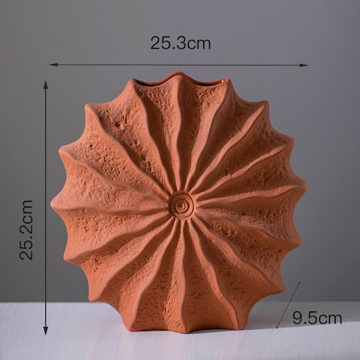 Title 2, Red pottery vase for home decoration, ceramic o...