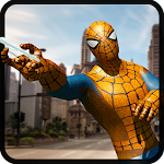 Cover Image of Скачать Flying Spider Rope Hero: Crime City Rescue Mission 1.1 APK