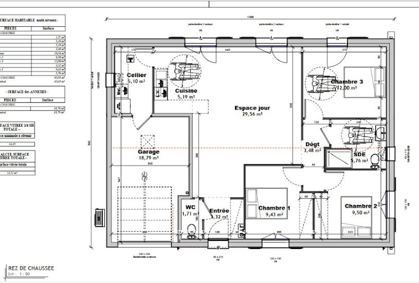  Vente Terrain + Maison - Terrain : 616m² - Maison : 80m² à La Tremblade (17390) 