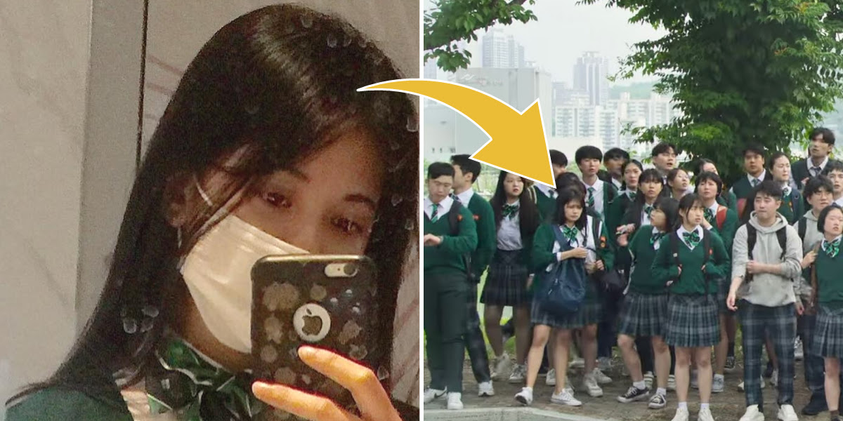 Filipina Background Actress From All of Us Are Dead Carried Her Backpack  In The Most Pinoy Way Ever - Koreaboo