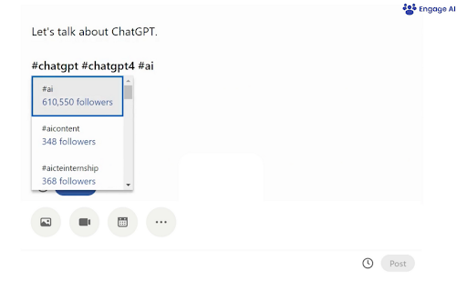 Hashtag Analytics by Engage AI