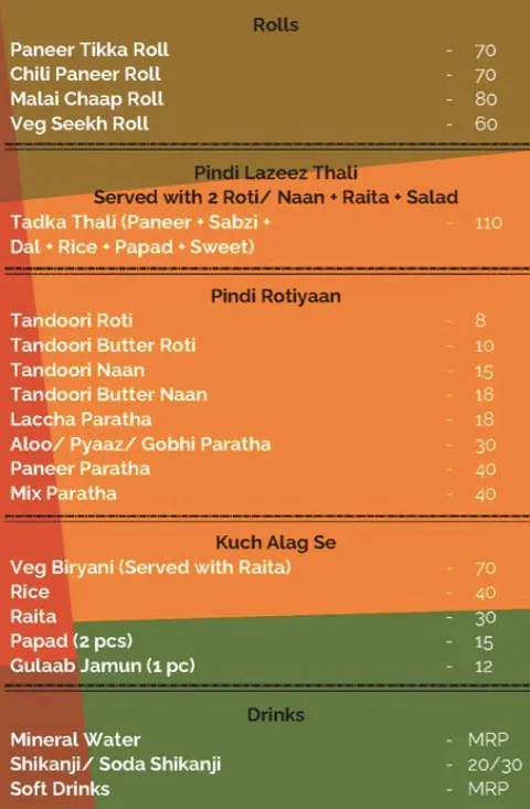 Rolling Beans menu 