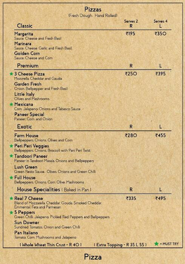 Basil-cafe And Bistro menu 