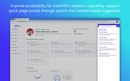 intelliHR Analytics Search