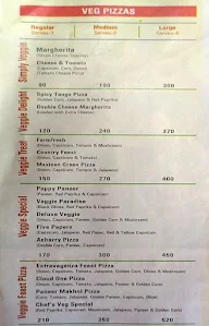 The Royal Pizza King menu 1