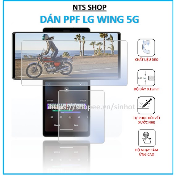 Dán Ppf Chống Xước Màn Hình Smartphone Lg Wing 5G