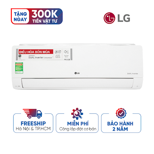 Máy lạnh 2 chiều LG Inverter 1 HP B10END1