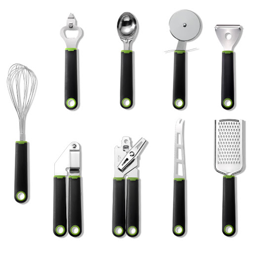Title 2, Stainless steel kitchen utensils, built to last...