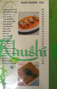 Hotel Khushi menu 2