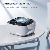 Gạt Tàn Không Khói, Khử Mùi Ion Âm Ô Tô Electronic Air Purifier Ash Tray