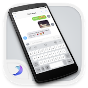 Emoji Keyboard- OS11 White  Icon