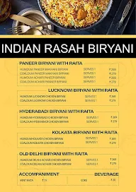 Indian Rasah menu 5