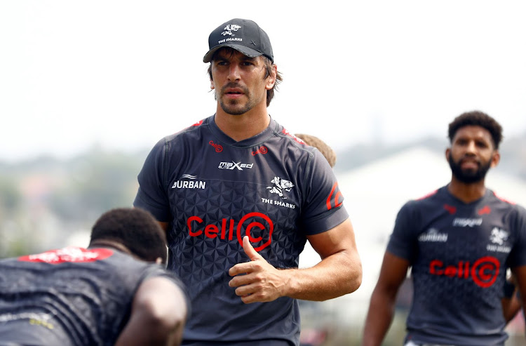 Sharks new lock Eben Etzebeth during training session at Hollywoodbets Kings Park on October 11.