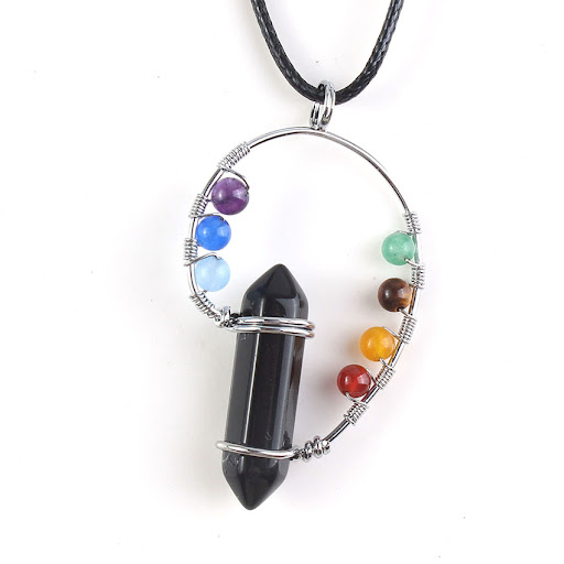 Title 7, Natural stone seven chakra pendant