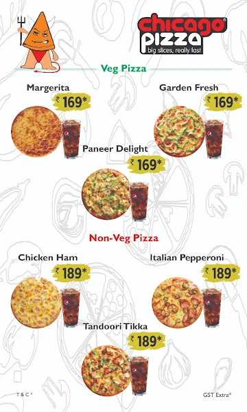 Chicago Pizza menu 