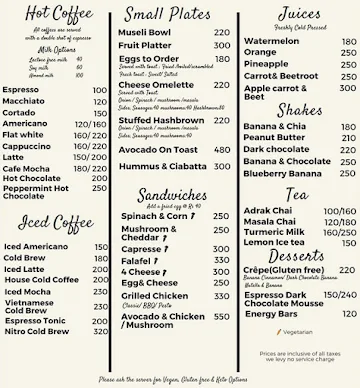 Boojee Cafe menu 