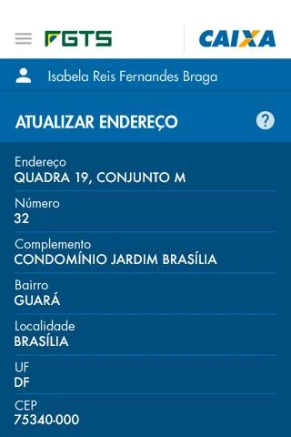   FGTS: captura de tela 