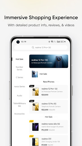 Screenshot realme Store