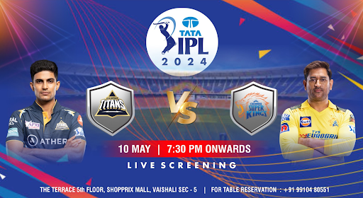 GT vs CSK IPL 2024 match screening at The Terrace