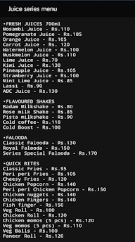 Juice Series menu 1