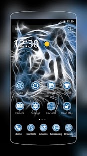 Neon cruelty tiger theme - náhled