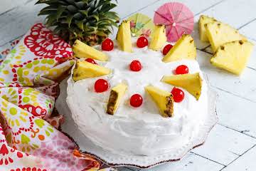 Bea's Pineapple Cake w/Seven Minute Icing