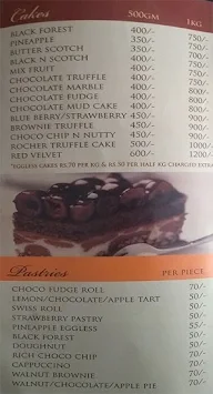 FnP Cakes & More menu 1