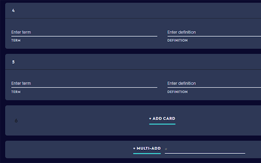 Multi-Card Add for Quizlet