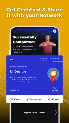 Screenshot Learn UI Design Course -ProApp