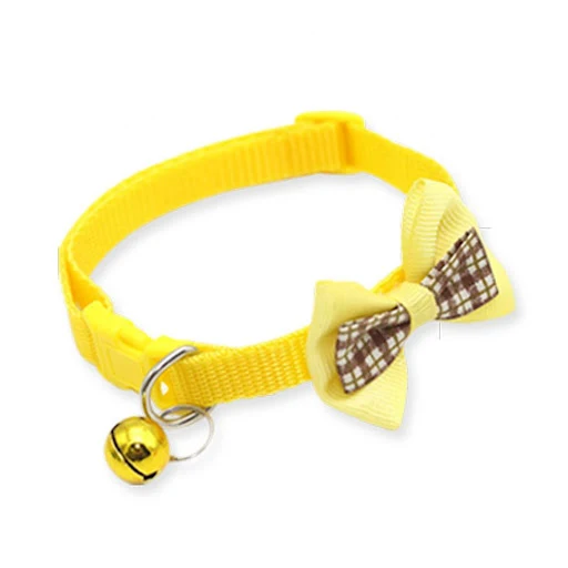 Pet Collar With Bell Cartoon Footprint Colorful Dog Puppy Kitten Collar Adjustable Safety Bell Ring Necklace Pet Accesso