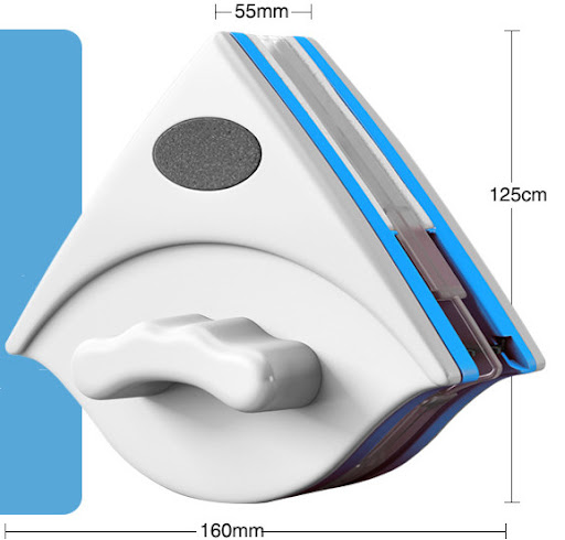 Title 9, Double-sided Magnetic Glass Wiper Triangular, e...