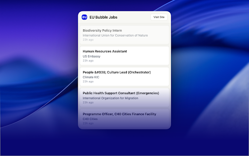 Jobs in Brussels - EU Bubble Jobs screenshot 1