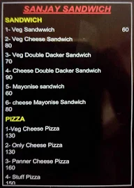 Sanjay Sandwich menu 1