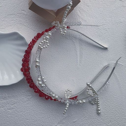Title 5, Design Pearl Crystal Hairband Online Celebrity....