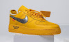 off-white x nike air force 1 low university gold