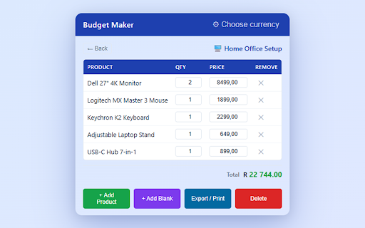Budget Maker screenshot 2
