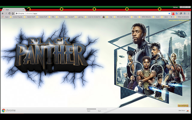 Black Panther Movie Cast - 1600px chrome extension