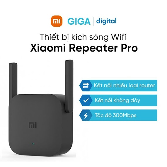 Thiết Bị Kích Sóng Xiaomi Wifi Repeater Pro Bộ Kích Sóng Wifi Xiaomi Hàng Chính Hãng