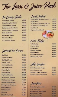 The Lassi & Juice Park menu 4