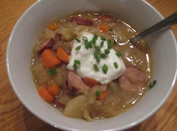 Polish Kielbasa Sauerkraut Soup_image